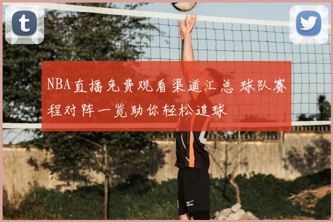 NBA直播免费观看渠道汇总 球队赛程对阵一览助你轻松追球